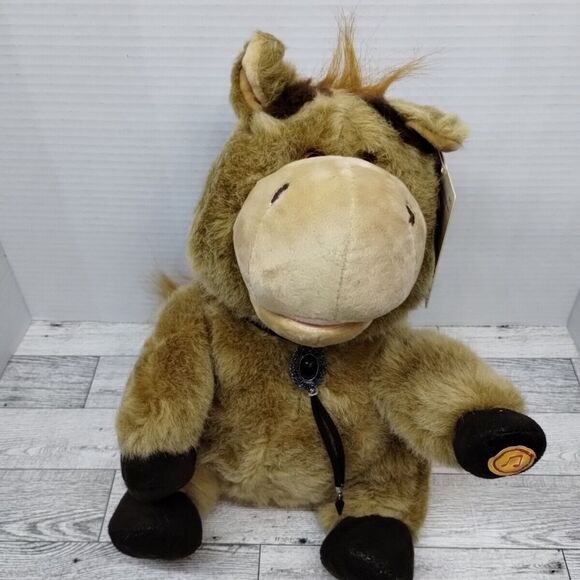 Nika Chubby The Pony Dancing And Singing Happy Trails Plush NWT Unique Find - Picture 1 of 10